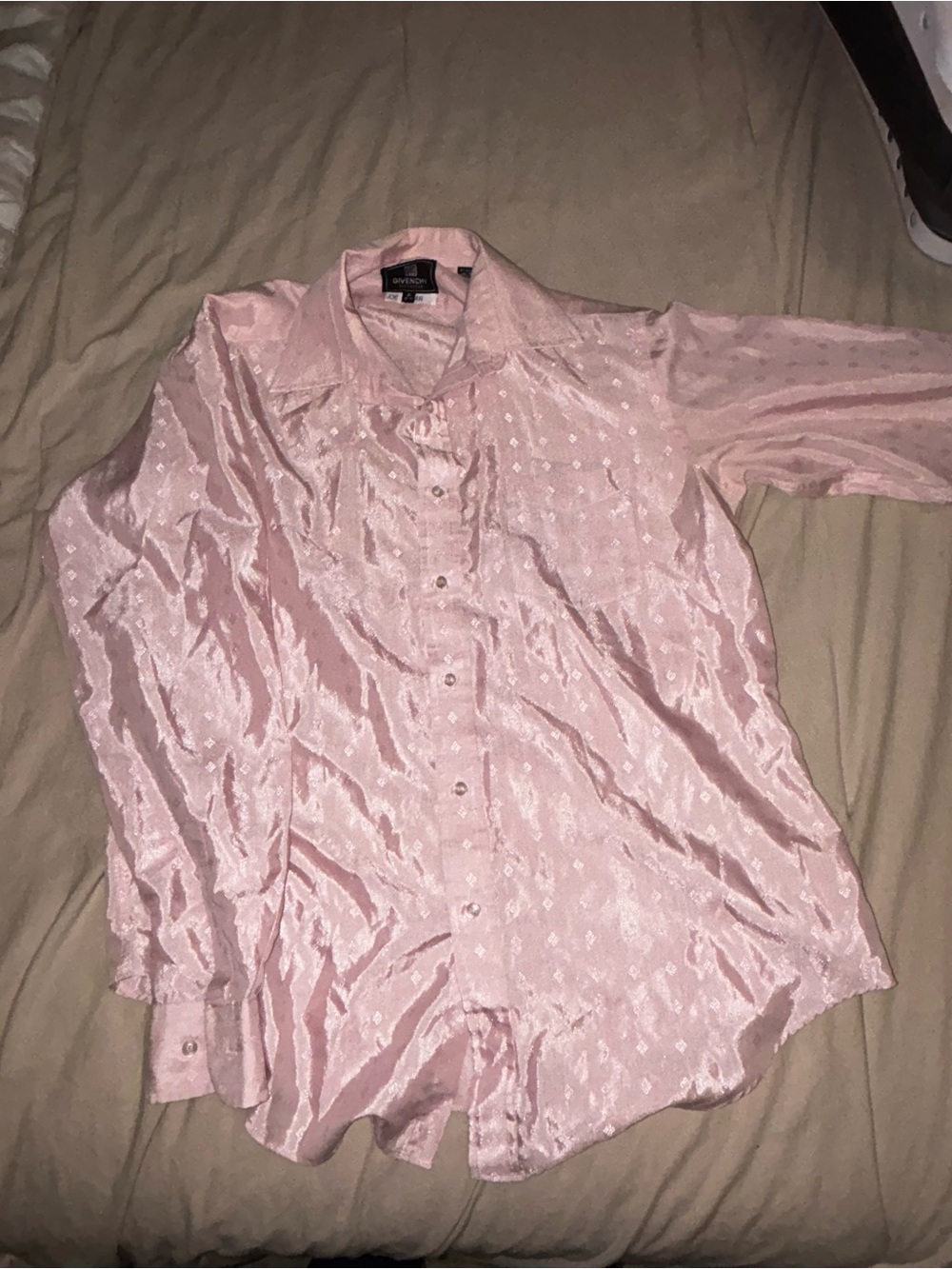 Vintage Givenchy monsieur Light Pink Button-Up Shirt size 16 34-34